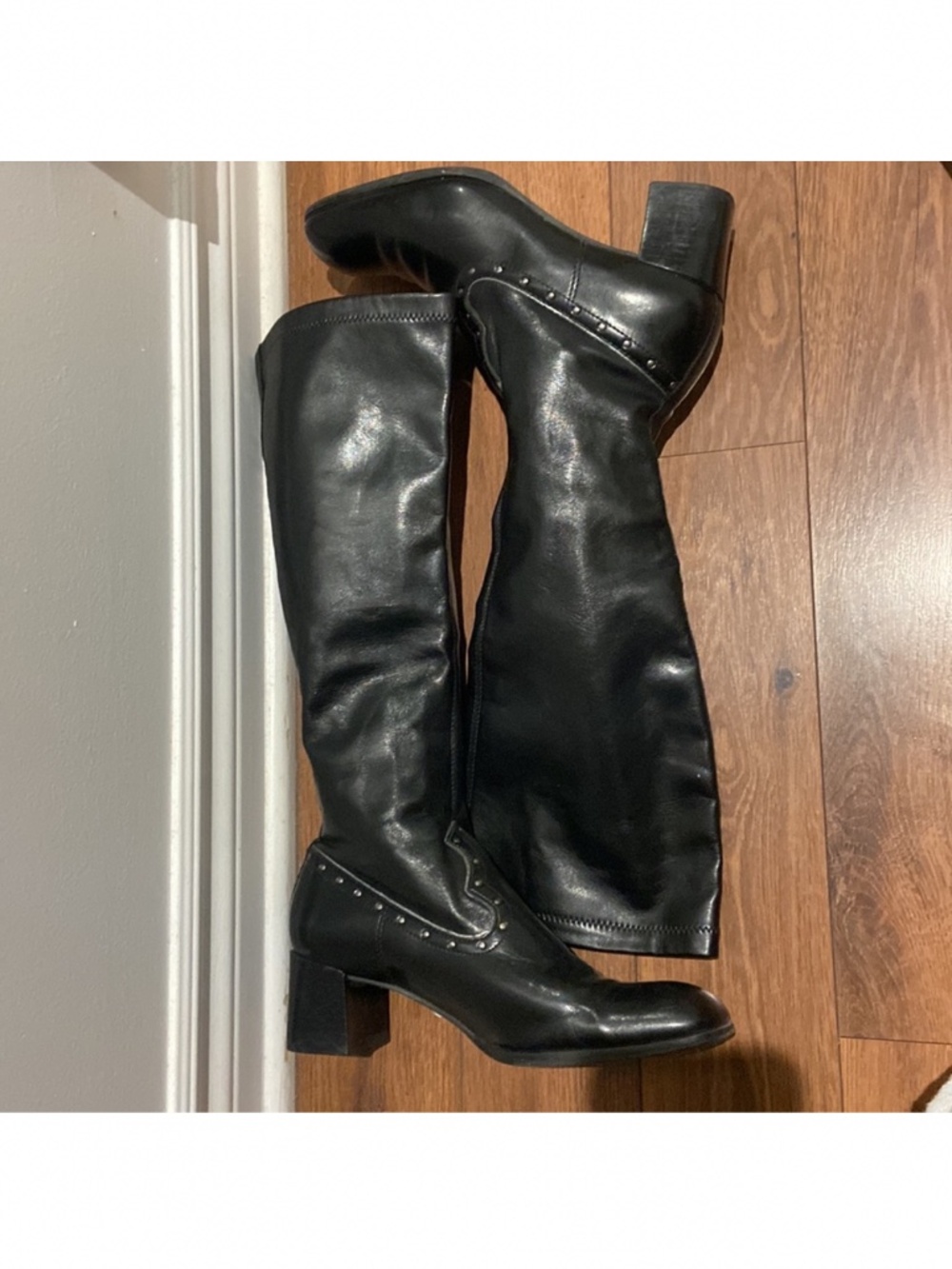 Franco Sarto Leather heeled boots